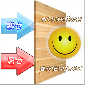 熱が伝わりにくい