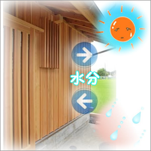 湿度調節作用がある